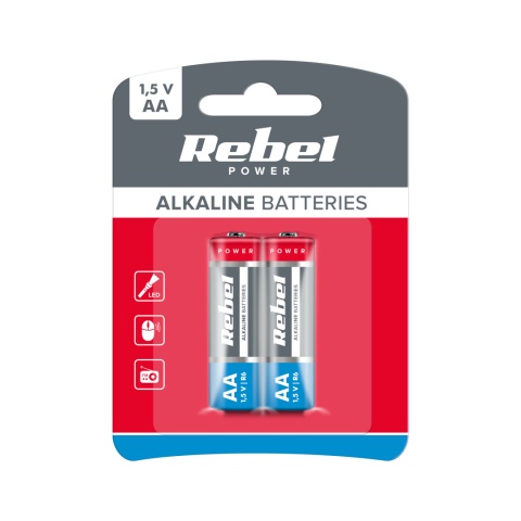 Bateria alkaliczna Rebel AA R6 LR6 1,5V Bateria alkaliczna Rebel AA R6 LR6 1,5V