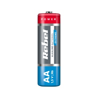 Baterie alkaliczne AA LR06 R6 LR6 4 sztuki 1,5V paluszki Rebel Extreme