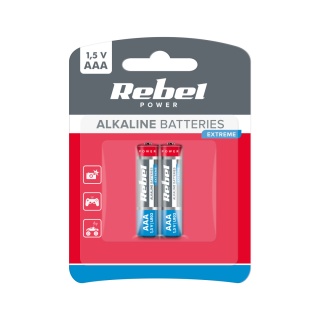 Baterie alkaliczne AAA L3 LR03 2 szt Vipow Extreme