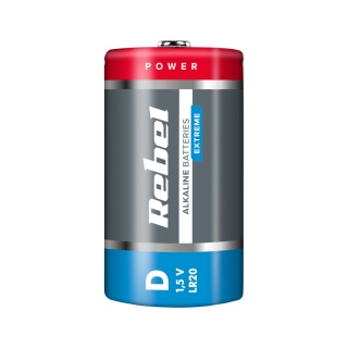 Baterie alkaliczne LR20 R20 D 1,5V 2 sztuki Rebel Extreme