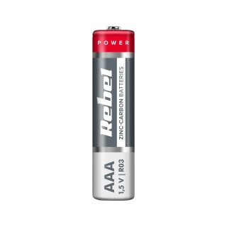 Baterie cynkowo węglowe REBEL R03 R3 4xAAA blister