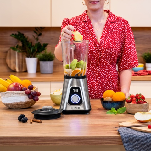 Blender kielichowy 1300W 1,5L szklany kielich + bidon KRUSZY LÓD Teesa