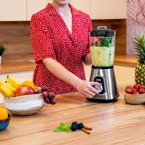 Blender kielichowy 1300W 1,5L szklany kielich + bidon KRUSZY LÓD Teesa