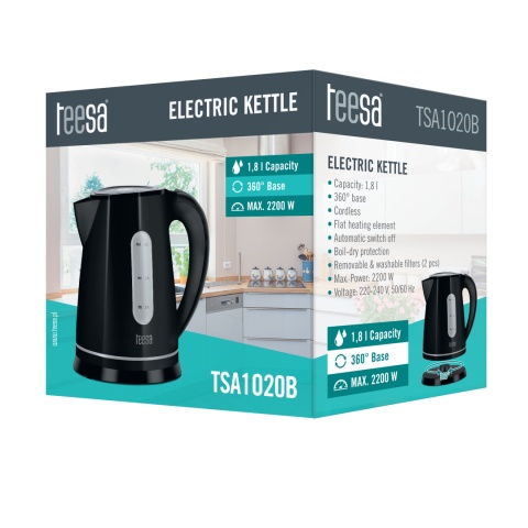 Czajnik elektryczny Teesa 2200W 1.8L podświetlenie 360° Czajnik elektryczny Teesa 2200W 1.8L podświetlenie 360°