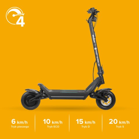 Hulajnoga elektryczna 13Ah 350W zasięg 45Km duże koła 10'' składana Rebel Hulajnoga elektryczna 13Ah 350W zasięg 45Km duże koła 10'' składana Rebel