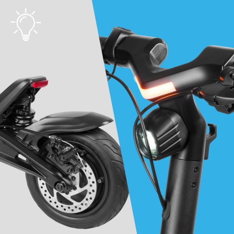 Hulajnoga elektryczna 13Ah 350W zasięg 45Km duże koła 10'' składana Rebel Hulajnoga elektryczna 13Ah 350W zasięg 45Km duże koła 10'' składana Rebel