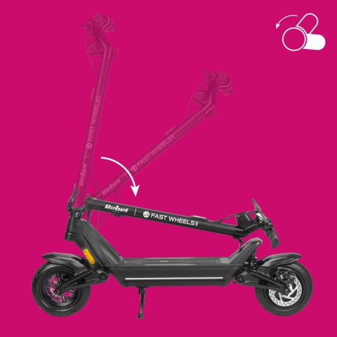 Hulajnoga elektryczna 13Ah 350W zasięg 45Km duże koła 10'' składana Rebel Hulajnoga elektryczna 13Ah 350W zasięg 45Km duże koła 10'' składana Rebel