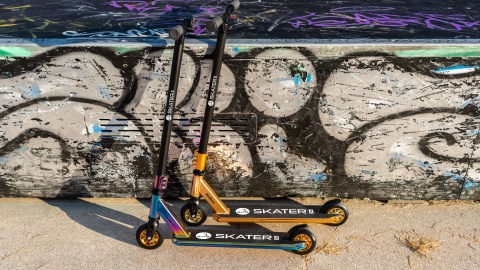 Hulajnoga wyczynowa 110mm Skater PRO złota