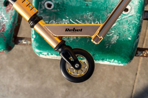Hulajnoga wyczynowa 110mm Skater PRO złota