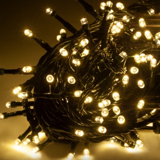 Lampki choinkowe LED, ciepły biały