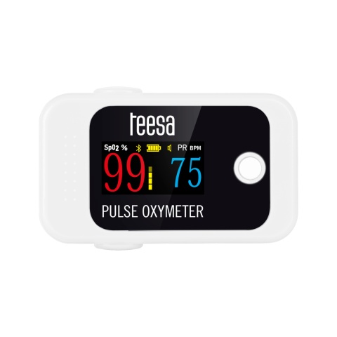 Pulsoksymetr medyczny napalcowy Bluetooth Teesa Pulsoksymetr medyczny napalcowy Bluetooth Teesa