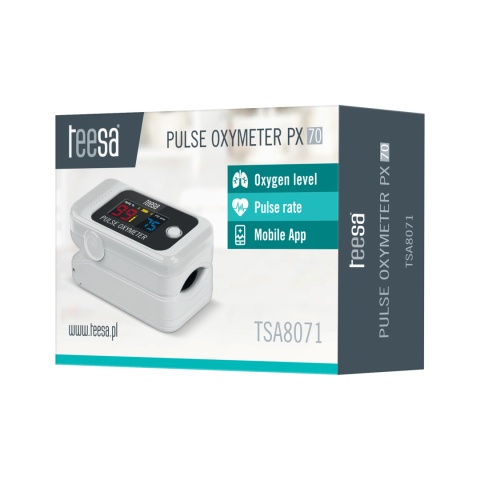 Pulsoksymetr medyczny napalcowy Bluetooth Teesa Pulsoksymetr medyczny napalcowy Bluetooth Teesa
