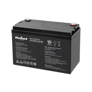 Akumulator 12V 100Ah żelowy Rebel do zasilaczy zasilacza UPS