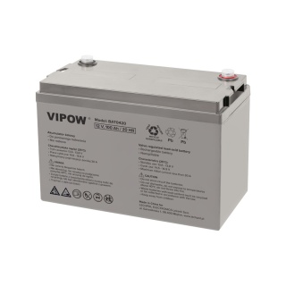 Akumulator 12V 100Ah żelowy Vipow zasilacz UPS
