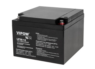 Akumulator 12V 28Ah żelowy Vipow zasilacz UPS PIEC