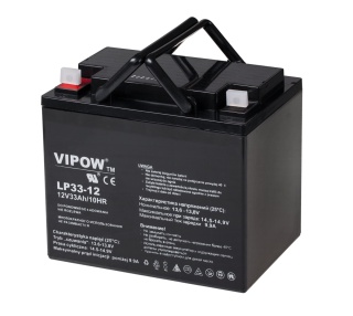 Akumulator 12V 33Ah żelowy Vipow zasilacz UPS PIEC