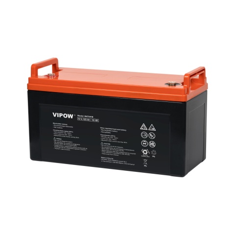 Akumulator żelowy 12V 100Ah Vipow Akumulator żelowy 12V 100Ah Vipow