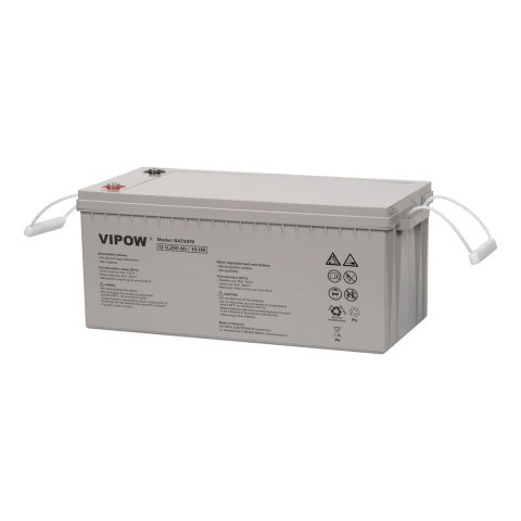 Akumulator żelowy 12V 200Ah Vipow Akumulator żelowy 12V 200Ah Vipow
