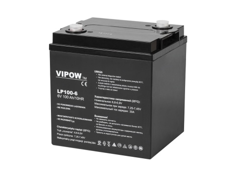 Akumulator żelowy Vipow 6 V / 100 Ah