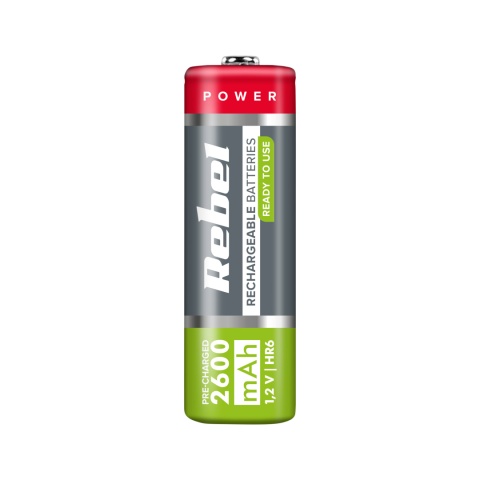 Akumulatorki 2xAA R6REBEL 2600 mAh 1,2V Ni-MH