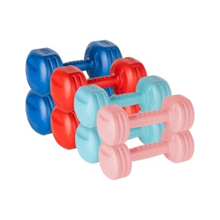 Hantelki bitumiczne zestaw hantli 20kg 2x1kg 2x2kg 2x3kg 2x4kg REBEL