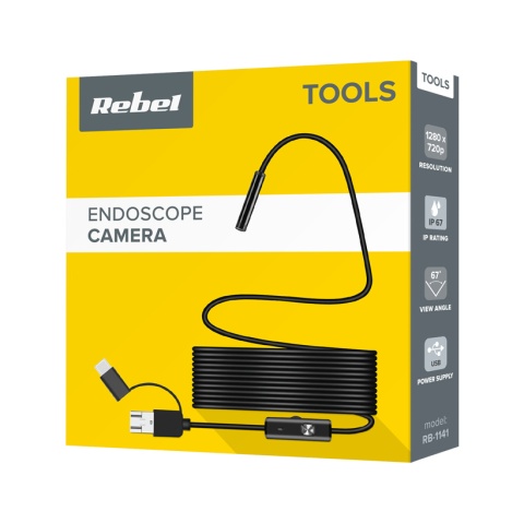Kamera inspekcyjna do telefonu Rebel 720p IP67 2m 67° USB USB-C Micro USB Kamera inspekcyjna do telefonu Rebel 720p IP67 2m 67° USB USB-C Micro USB
