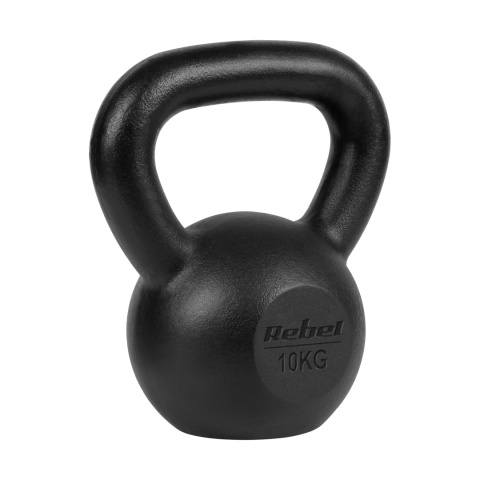 Kettlebell żeliwny 10kg kettle hantel obciążenie odważnik do ćwiczeń Rebel Kettlebell żeliwny 10kg kettle hantel obciążenie odważnik do ćwiczeń Rebel