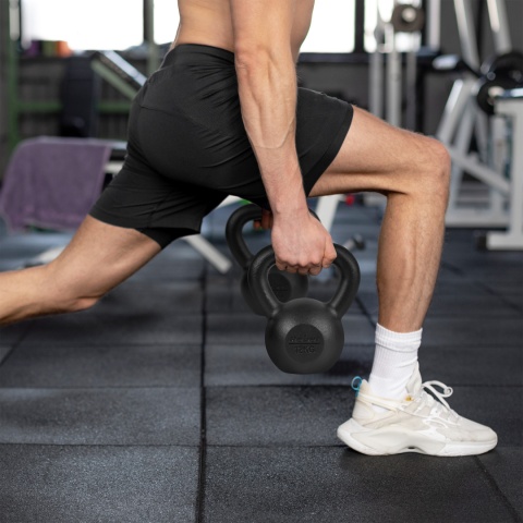 Kettlebell żeliwny 10kg kettle hantel obciążenie odważnik do ćwiczeń Rebel Kettlebell żeliwny 10kg kettle hantel obciążenie odważnik do ćwiczeń Rebel