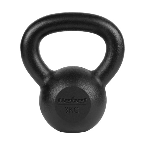 Kettlebell żeliwny 8kg kettle hantel obciążenie odważnik do ćwiczeń Rebel Kettlebell żeliwny 8kg kettle hantel obciążenie odważnik do ćwiczeń Rebel