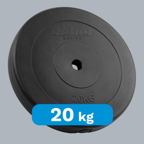 Obciążenie bitumiczne 20kg otwór 31mm talerz klasyczne REBEL ACTIVE Obciążenie bitumiczne 20kg otwór 31mm talerz klasyczne REBEL ACTIVE