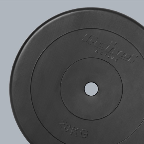 Obciążenie bitumiczne 20kg otwór 31mm talerz klasyczne REBEL ACTIVE Obciążenie bitumiczne 20kg otwór 31mm talerz klasyczne REBEL ACTIVE