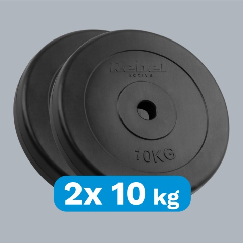 Obciążenie bitumiczne zestaw 2x10kg 20kg otwór 31mm talerz klasyczny REBEL Obciążenie bitumiczne zestaw 2x10kg 20kg otwór 31mm talerz klasyczny REBEL