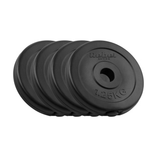 Obciążenie bitumiczne zestaw 4x1.25kg 6kg otwór 31mm talerz klasyczny REBEL