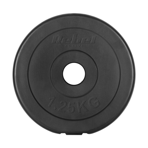 Obciążenie bitumiczne zestaw 4x1.25kg 6kg otwór 31mm talerz klasyczny REBEL Obciążenie bitumiczne zestaw 4x1.25kg 6kg otwór 31mm talerz klasyczny REBEL