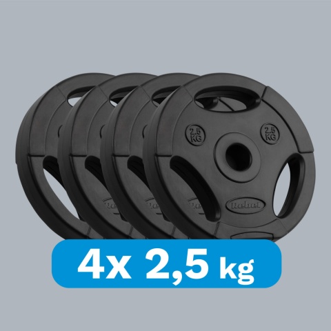 Obciążenie bitumiczne zestaw 4x2.5kg 10kg otwór 31mm talerz uchwyty Rebel