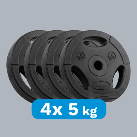 Obciążenie bitumiczne zestaw 4x5kg 20kg otwór 31mm talerz uchwyty REBEL
