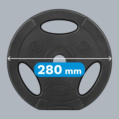 Obciążenie bitumiczne zestaw 4x5kg 20kg otwór 31mm talerz uchwyty REBEL