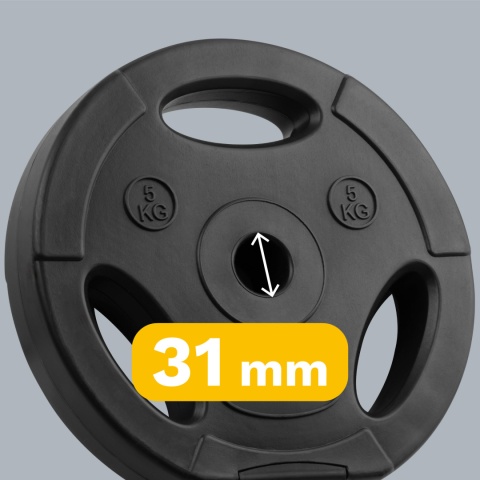 Obciążenie bitumiczne zestaw 4x5kg 20kg otwór 31mm talerz uchwyty REBEL