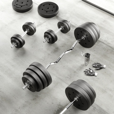 Obciążenie bitumiczne zestaw obciążeń 4x1.25kg 5kg 31mm talerze Rebel Obciążenie bitumiczne zestaw obciążeń 4x1.25kg 5kg 31mm talerze Rebel