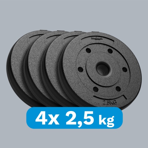Obciążenie bitumiczne zestaw obciążeń 4x2,5kg 10kg 31mm talerze Rebel