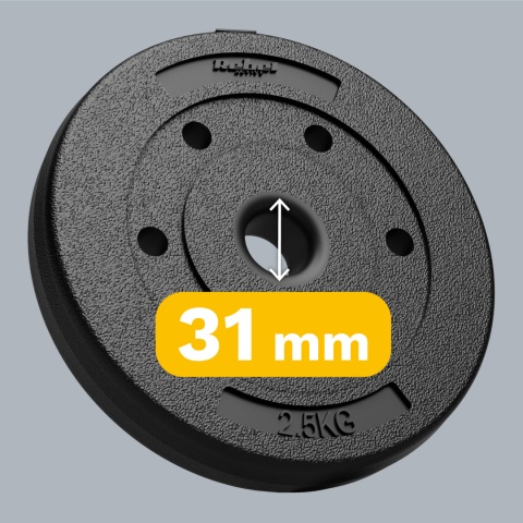 Obciążenie bitumiczne zestaw obciążeń 4x2,5kg 10kg 31mm talerze Rebel