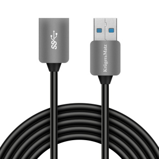 Przedłużacz USB 3.0 gniazdo - wtyk kabel 1m