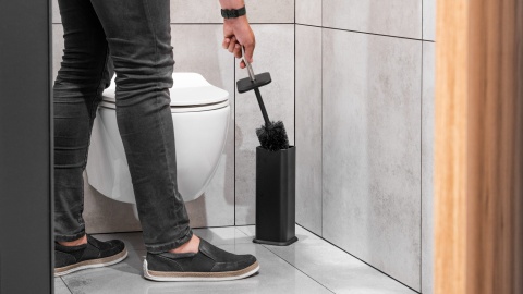 Szczotka do toalety WC Teesa czarna mat tuba stal Szczotka do toalety WC Teesa czarna mat tuba stal