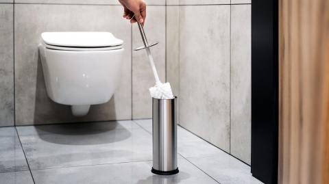 Szczotka do toalety WC Teesa srebrna tuba stal Szczotka do toalety WC Teesa srebrna tuba stal