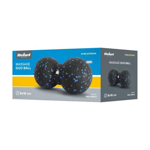 Duoball podwójna piłka do masażu ćwiczeń 8cm i materiał EPP REBEL ACTIVE Duoball podwójna piłka do masażu ćwiczeń 8cm i materiał EPP REBEL ACTIVE