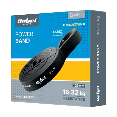 Guma oporowa taśma do ćwiczeń elastyczna power band 16-32 kg Rebel
