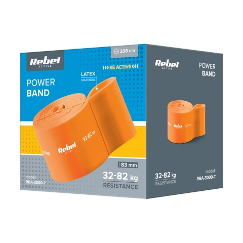 Guma oporowa taśma do ćwiczeń elastyczna power band 32-82 kg Rebel