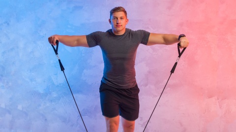 Gumy oporowe ekspandery zestaw do ćwiczeń rehabilitacji 80kg uchwyt Rebel Gumy oporowe ekspandery zestaw do ćwiczeń rehabilitacji 80kg uchwyt Rebel