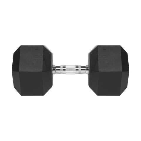 Hantel żeliwny gumowany sztangielka hantla HEX 32.5kg Rebel hexagonalne Hantel żeliwny gumowany sztangielka hantla HEX 32.5kg Rebel hexagonalne
