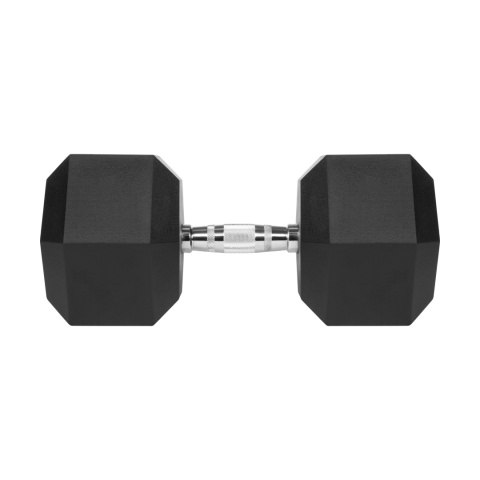 Hantel żeliwny gumowany sztangielka hantla HEX 40kg Rebel hexagonalne Hantel żeliwny gumowany sztangielka hantla HEX 40kg Rebel hexagonalne